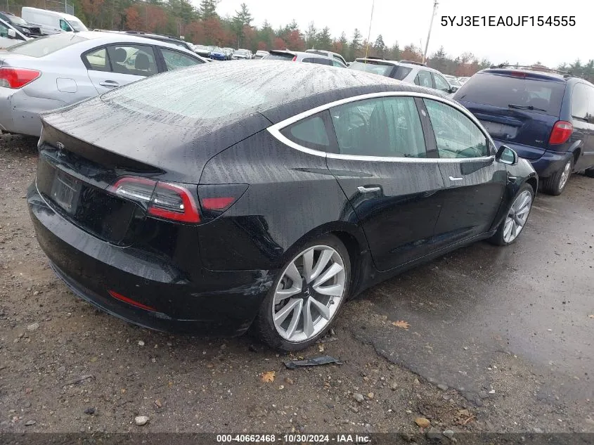 5YJ3E1EA0JF154555 2018 Tesla Model 3 Long Range/Mid Range