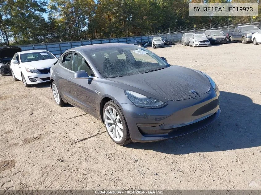 2018 Tesla Model 3 Long Range/Mid Range VIN: 5YJ3E1EA1JF019973 Lot: 40663884