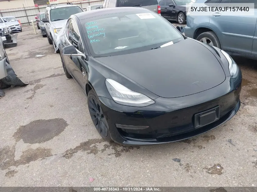 2018 Tesla Model 3 Long Range/Mid Range VIN: 5YJ3E1EA9JF157440 Lot: 40735343