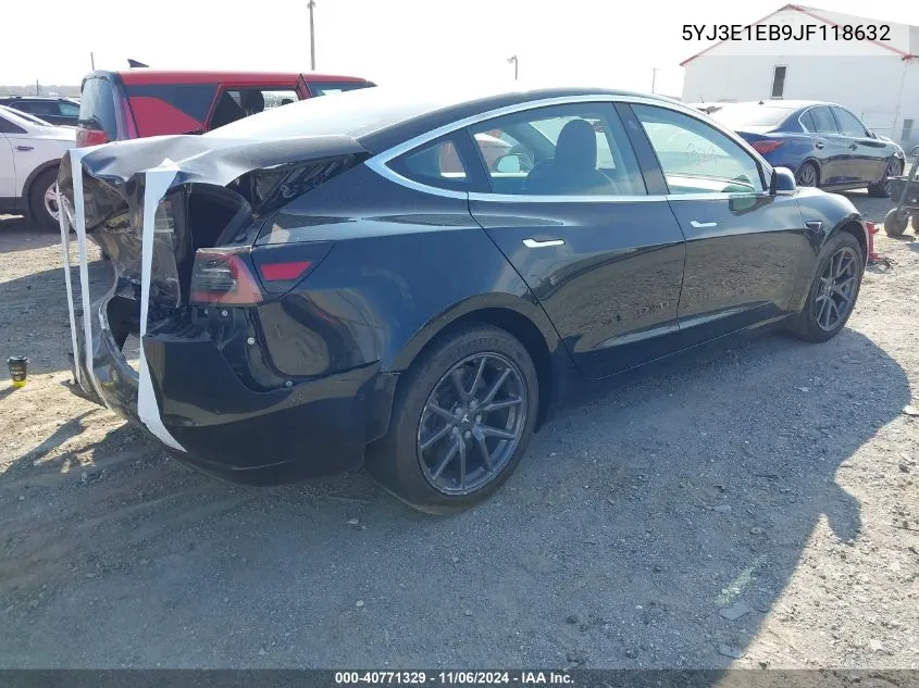 2018 Tesla Model 3 Long Range/Performance VIN: 5YJ3E1EB9JF118632 Lot: 40771329