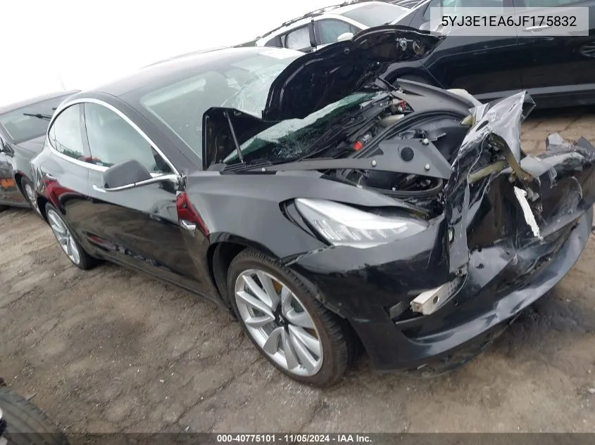 2018 Tesla Model 3 Long Range/Mid Range VIN: 5YJ3E1EA6JF175832 Lot: 40775101