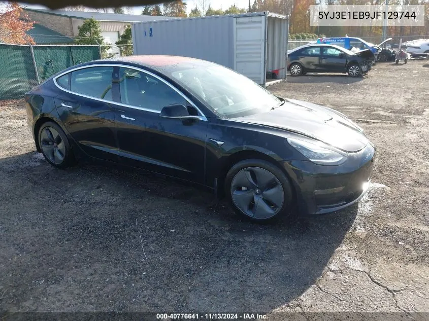 2018 Tesla Model 3 Long Range/Performance VIN: 5YJ3E1EB9JF129744 Lot: 40776641