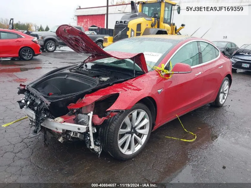 2018 Tesla Model 3 Long Range/Performance VIN: 5YJ3E1EA9JF169359 Lot: 40884657