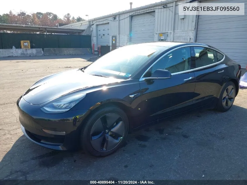 2018 Tesla Model 3 Long Range/Performance VIN: 5YJ3E1EB3JF095560 Lot: 40895404