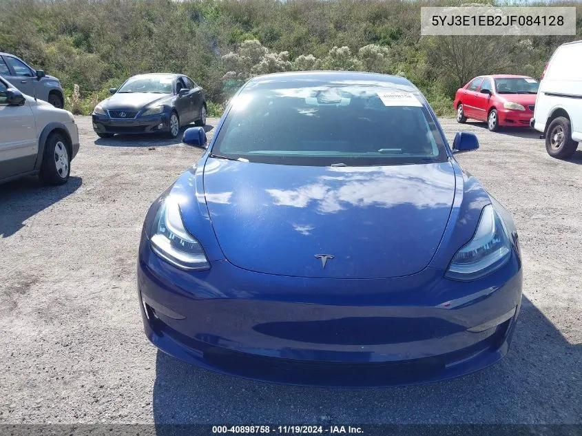 2018 Tesla Model 3 Long Range/Performance VIN: 5YJ3E1EB2JF084128 Lot: 40898758