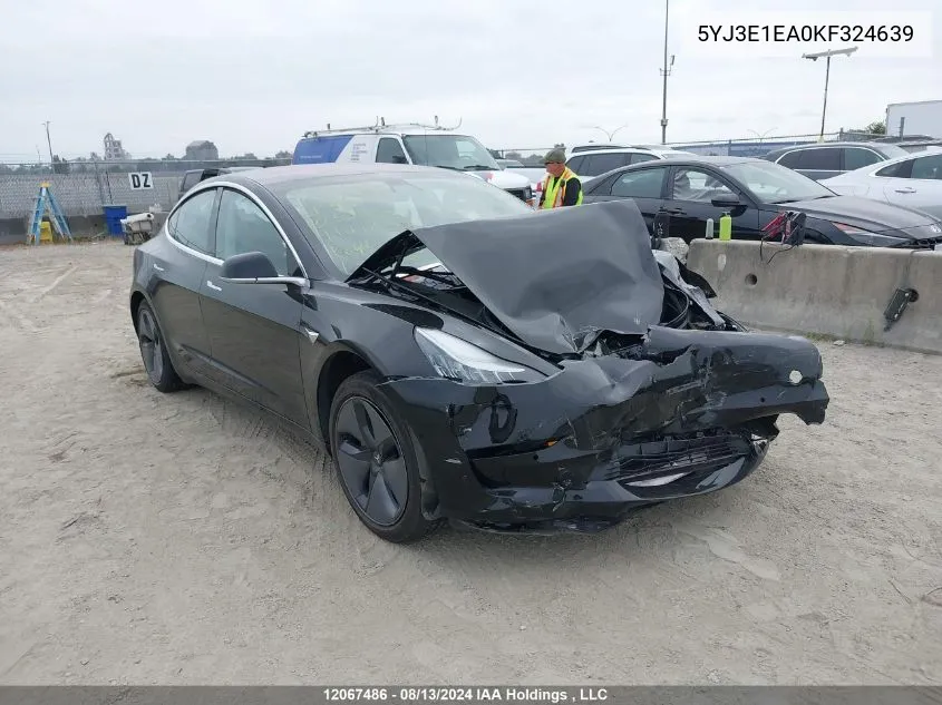 5YJ3E1EA0KF324639 2019 Tesla Model 3