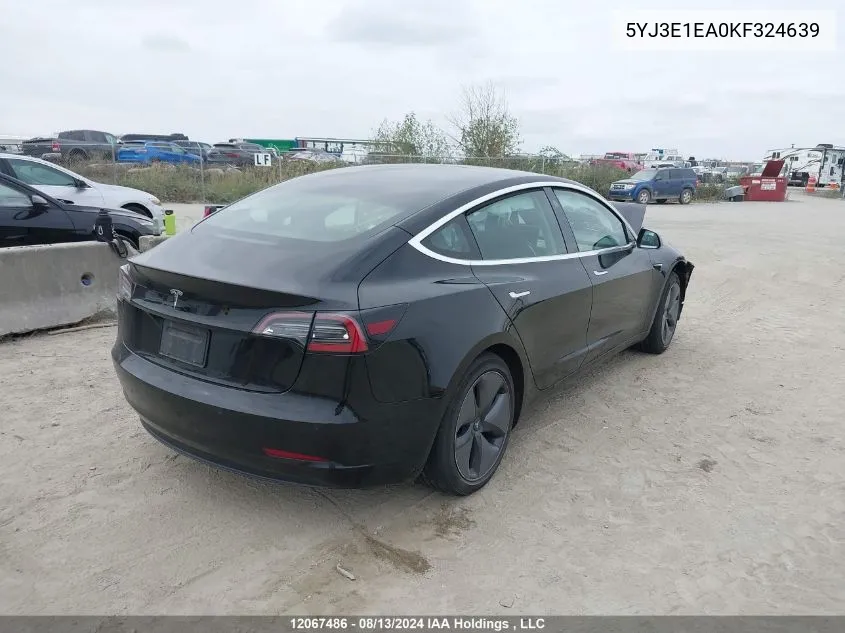 5YJ3E1EA0KF324639 2019 Tesla Model 3