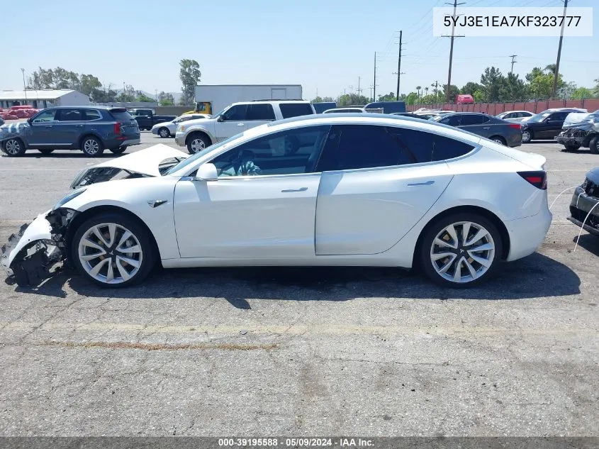 2019 Tesla Model 3 Long Range/Mid Range/Standard Range/Standard Range Plus VIN: 5YJ3E1EA7KF323777 Lot: 39195588