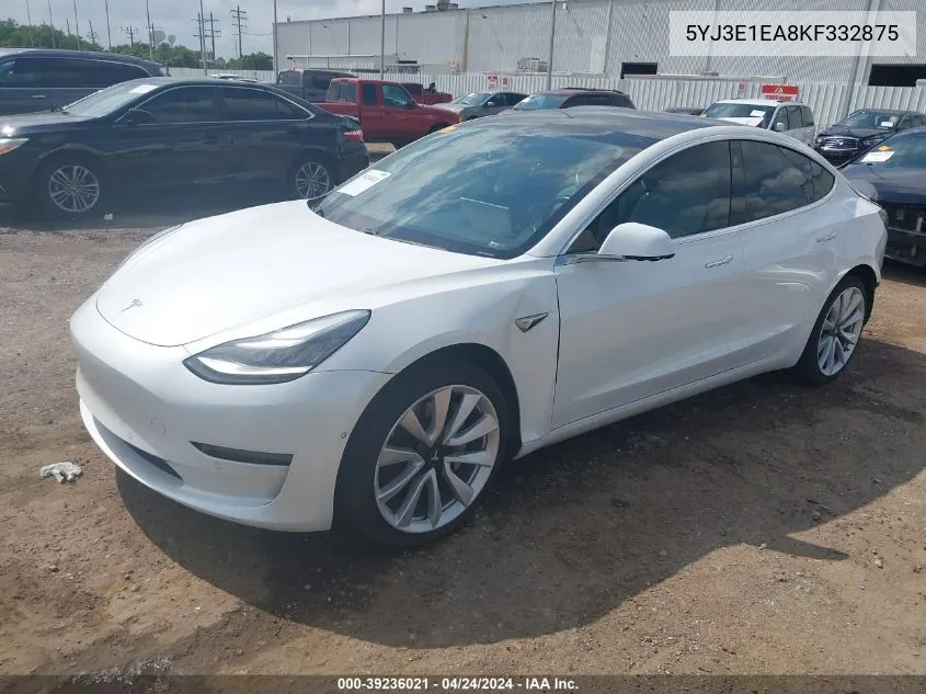 5YJ3E1EA8KF332875 2019 Tesla Model 3 Long Range/Mid Range/Standard Range/Standard Range Plus