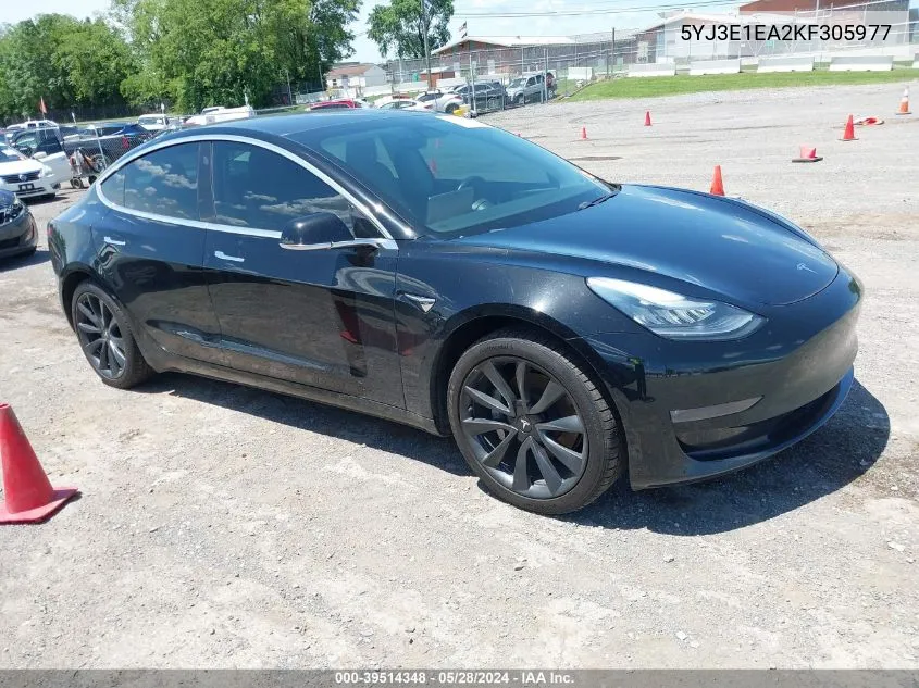 5YJ3E1EA2KF305977 2019 Tesla Model 3 Long Range/Mid Range/Standard Range/Standard Range Plus