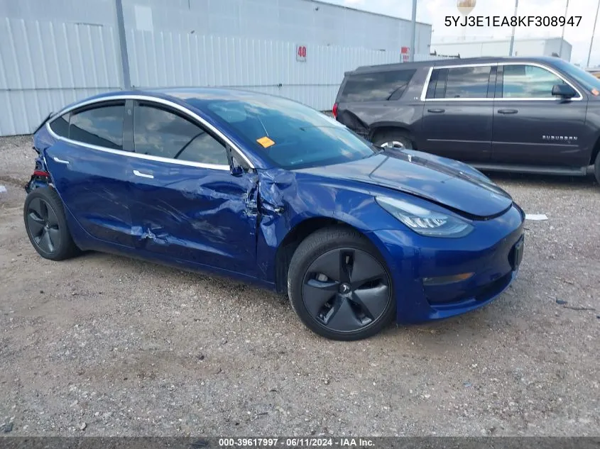 5YJ3E1EA8KF308947 2019 Tesla Model 3 Long Range/Mid Range/Standard Range/Standard Range Plus