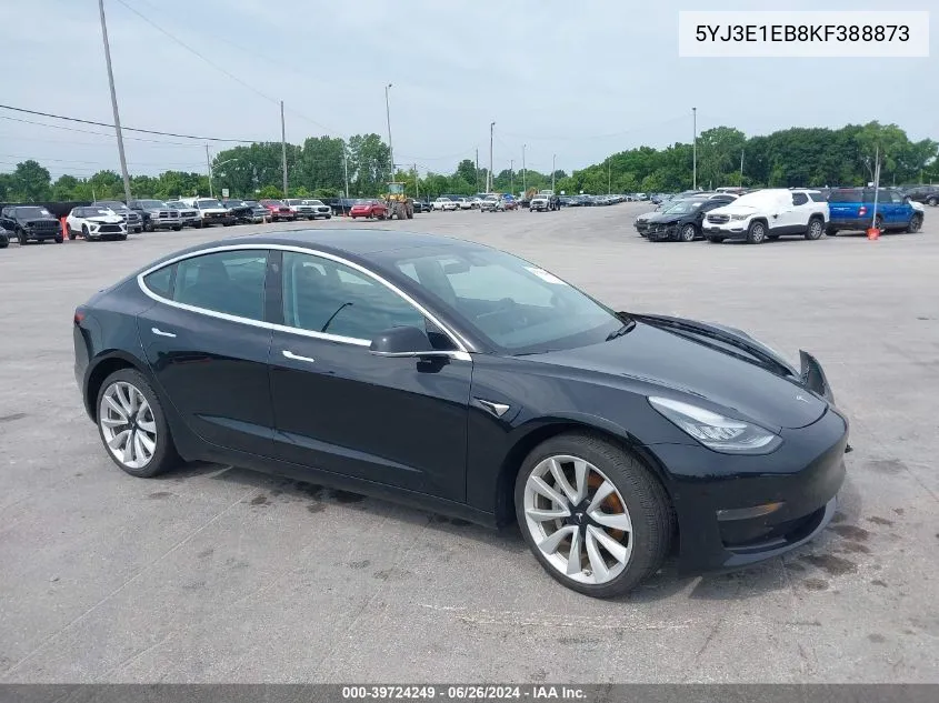 5YJ3E1EB8KF388873 2019 Tesla Model 3 Long Range/Performance