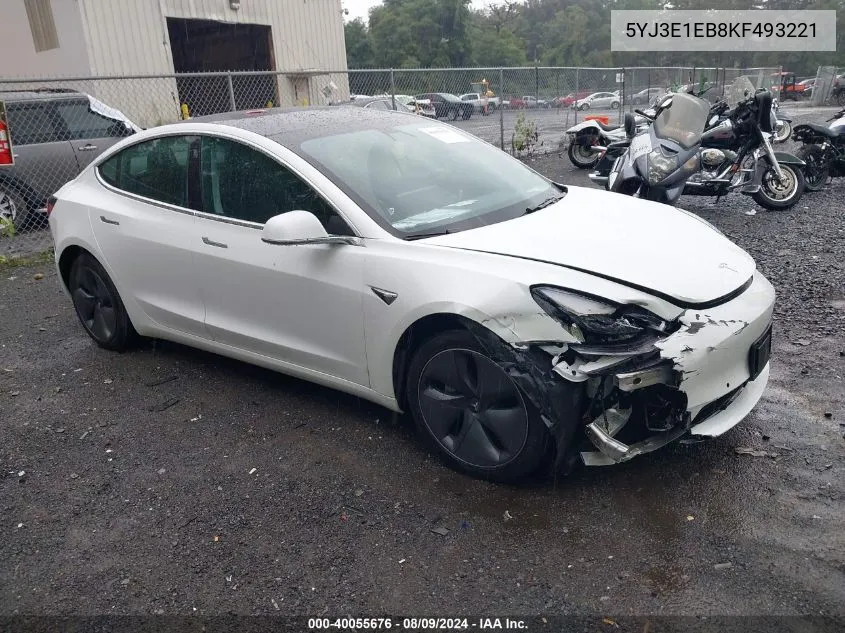 5YJ3E1EB8KF493221 2019 Tesla Model 3