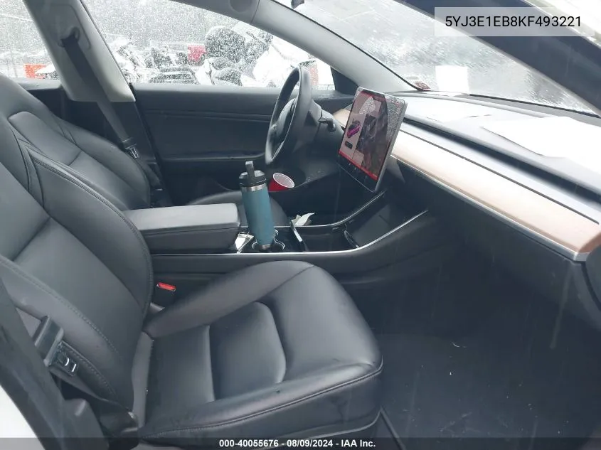 5YJ3E1EB8KF493221 2019 Tesla Model 3