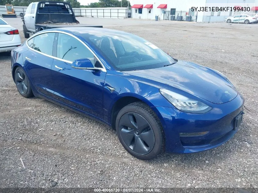 5YJ3E1EB4KF199430 2019 Tesla Model 3 Long Range/Performance