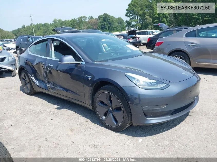 2019 Tesla Model 3 Long Range/Mid Range/Standard Range/Standard Range Plus VIN: 5YJ3E1EA8KF307250 Lot: 40212799