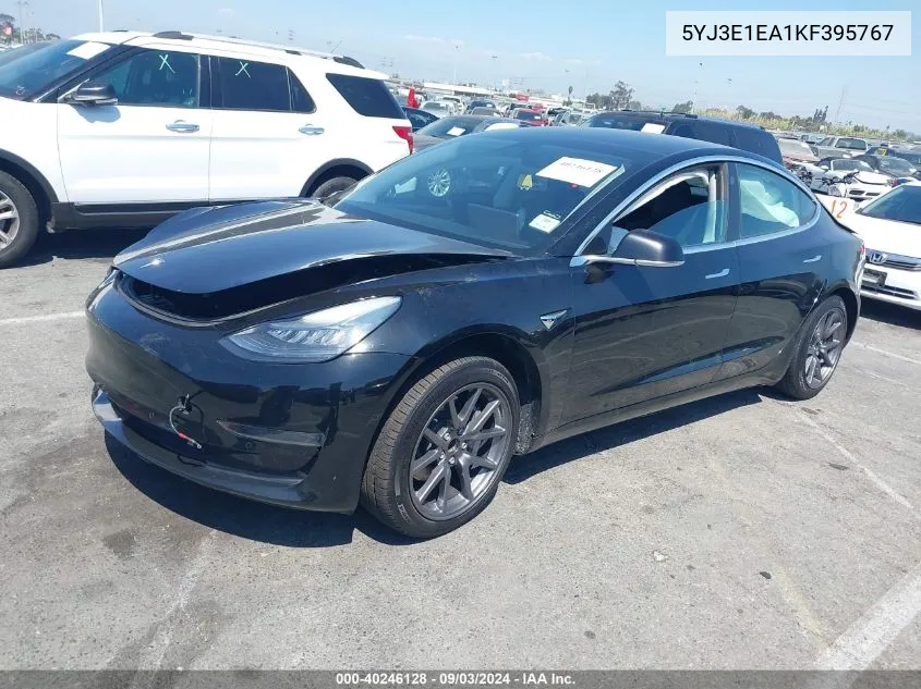 5YJ3E1EA1KF395767 2019 Tesla Model 3 Long Range/Mid Range/Standard Range/Standard Range Plus