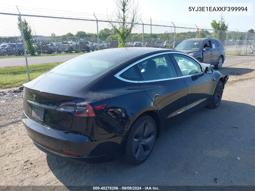 5YJ3E1EAXKF399994 2019 Tesla Model 3 Long Range/Mid Range/Standard Range/Standard Range Plus