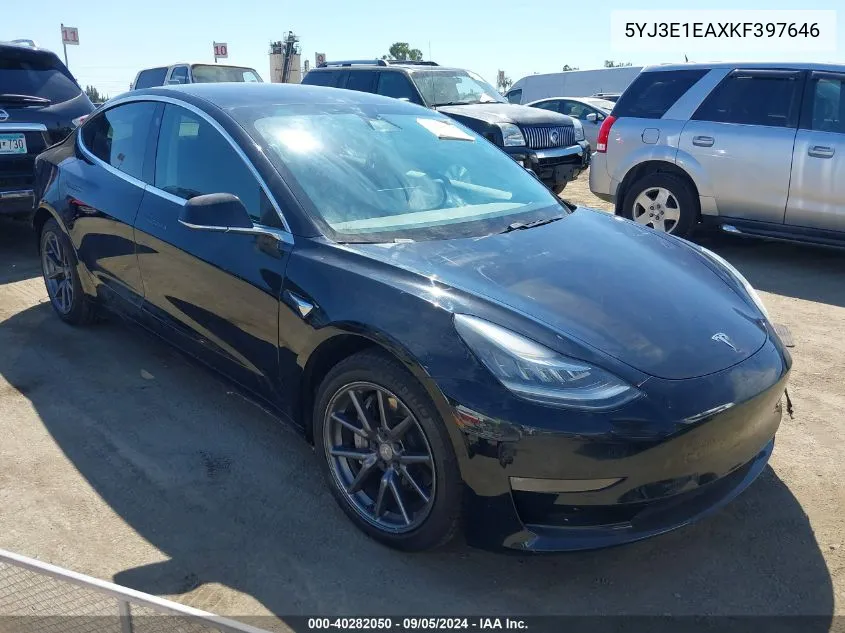 5YJ3E1EAXKF397646 2019 Tesla Model 3 Long Range/Mid Range/Standard Range/Standard Range Plus