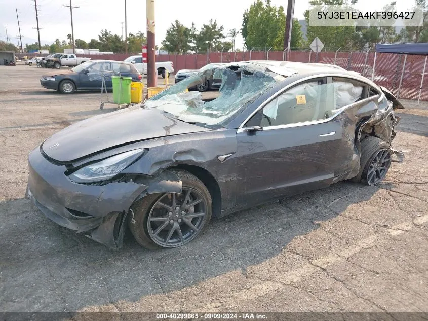 2019 Tesla Model 3 Long Range/Mid Range/Standard Range/Standard Range Plus VIN: 5YJ3E1EA4KF396427 Lot: 40299665