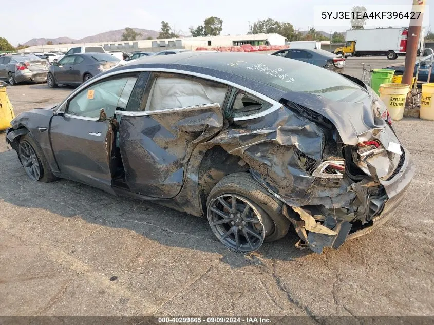 2019 Tesla Model 3 Long Range/Mid Range/Standard Range/Standard Range Plus VIN: 5YJ3E1EA4KF396427 Lot: 40299665