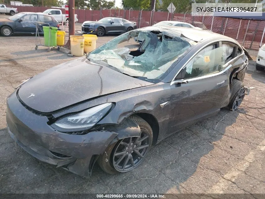 2019 Tesla Model 3 Long Range/Mid Range/Standard Range/Standard Range Plus VIN: 5YJ3E1EA4KF396427 Lot: 40299665