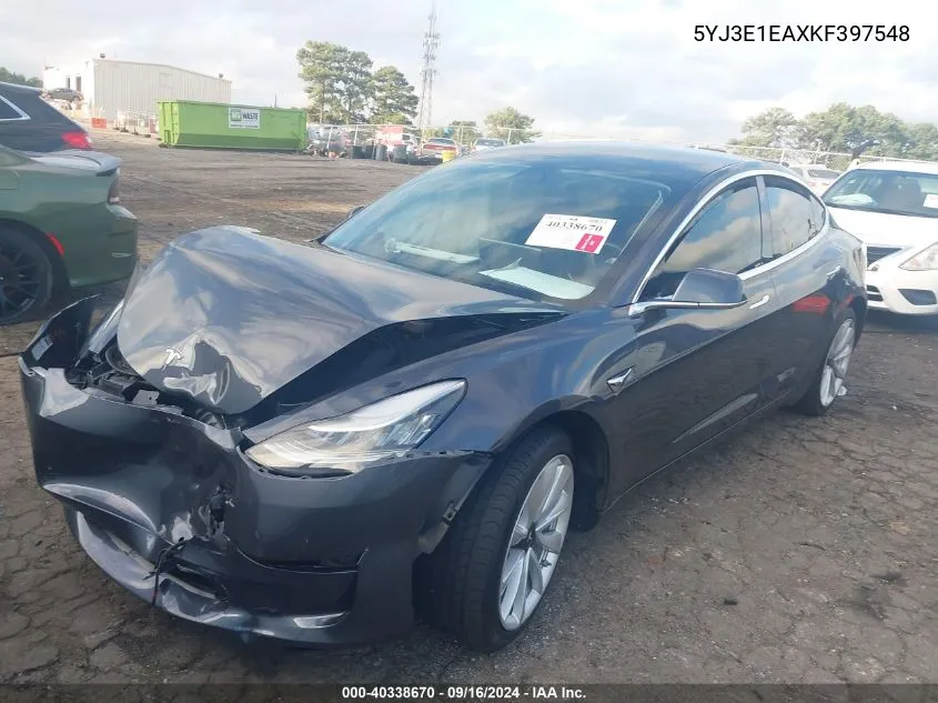 5YJ3E1EAXKF397548 2019 Tesla Model 3