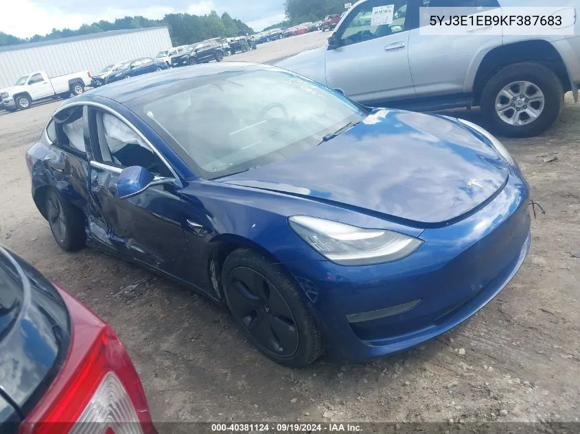 5YJ3E1EB9KF387683 2019 Tesla Model 3 Long Range/Performance