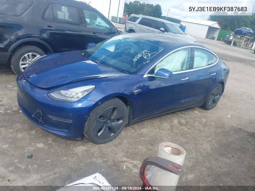 5YJ3E1EB9KF387683 2019 Tesla Model 3 Long Range/Performance