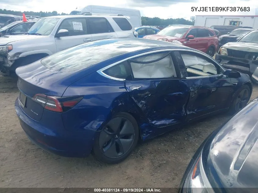 5YJ3E1EB9KF387683 2019 Tesla Model 3 Long Range/Performance