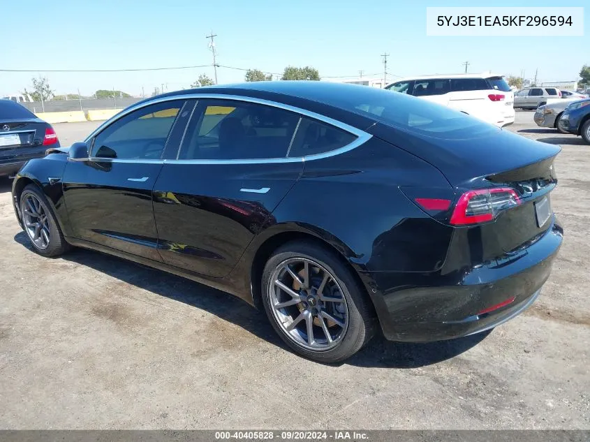 5YJ3E1EA5KF296594 2019 Tesla Model 3 Long Range/Mid Range/Standard Range/Standard Range Plus