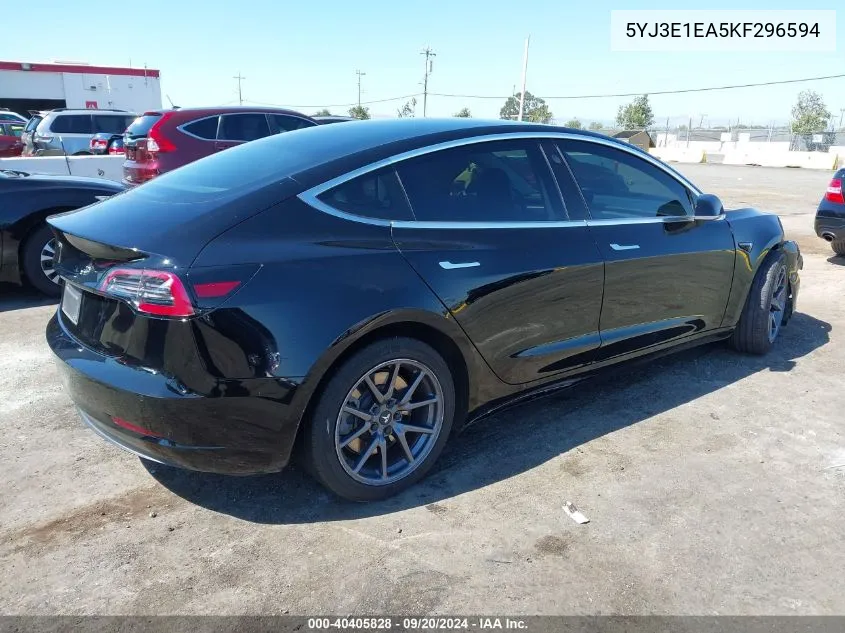 5YJ3E1EA5KF296594 2019 Tesla Model 3 Long Range/Mid Range/Standard Range/Standard Range Plus