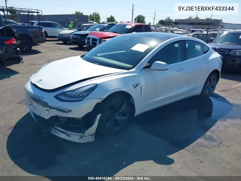 5YJ3E1EBXKF433344 2019 Tesla Model 3 Long Range/Performance