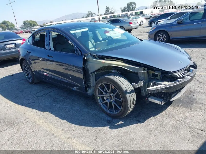 5YJ3E1EB6KF432546 2019 Tesla Model 3 Long Range/Performance