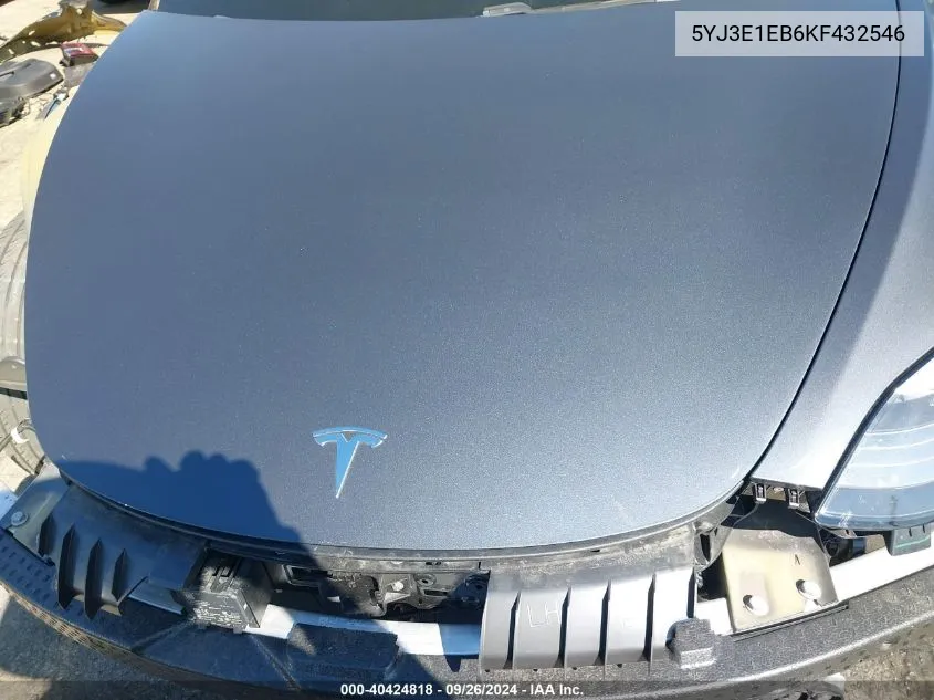 5YJ3E1EB6KF432546 2019 Tesla Model 3 Long Range/Performance