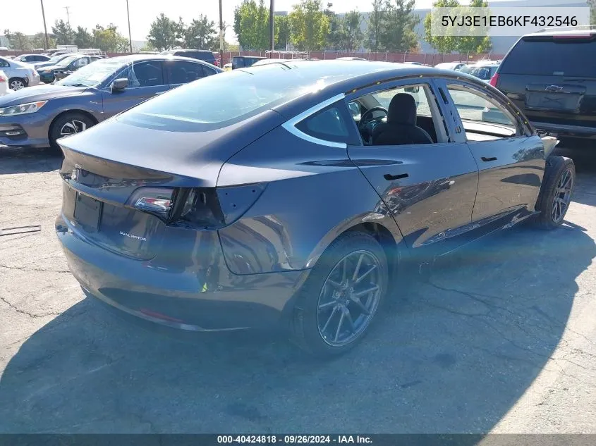 5YJ3E1EB6KF432546 2019 Tesla Model 3 Long Range/Performance