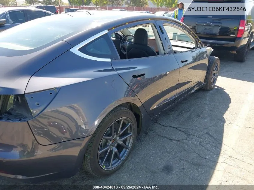 5YJ3E1EB6KF432546 2019 Tesla Model 3 Long Range/Performance