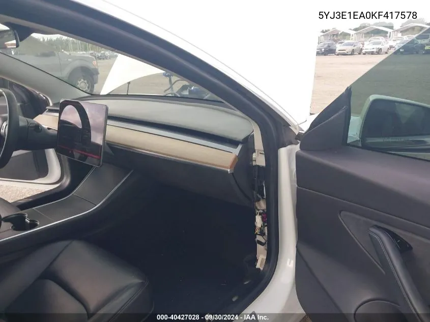 5YJ3E1EA0KF417578 2019 Tesla Model 3