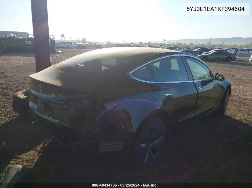 5YJ3E1EA1KF394604 2019 Tesla Model 3 Long Range/Mid Range/Standard Range/Standard Range Plus