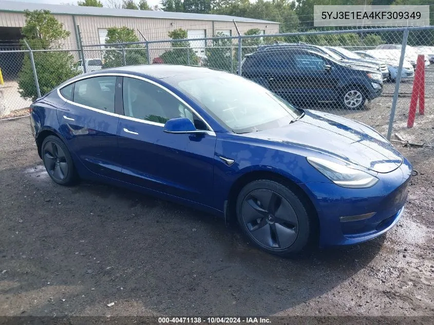 5YJ3E1EA4KF309349 2019 Tesla Model 3 Long Range/Mid Range/Standard Range/Standard Range Plus