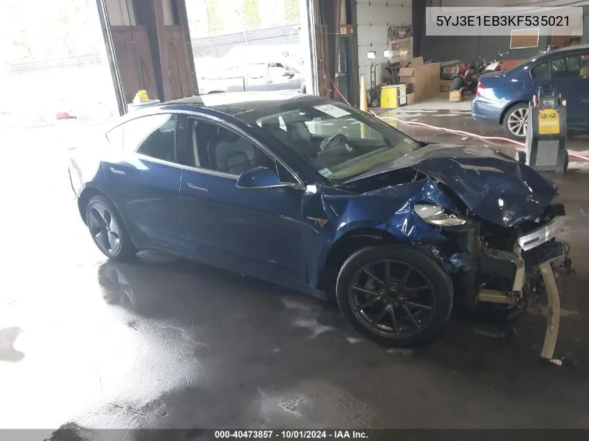 5YJ3E1EB3KF535021 2019 Tesla Model 3 Long Range/Performance