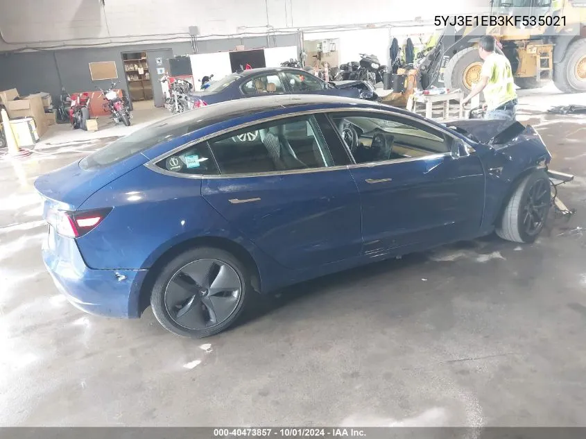 5YJ3E1EB3KF535021 2019 Tesla Model 3 Long Range/Performance