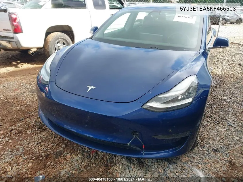 5YJ3E1EA5KF466503 2019 Tesla Model 3