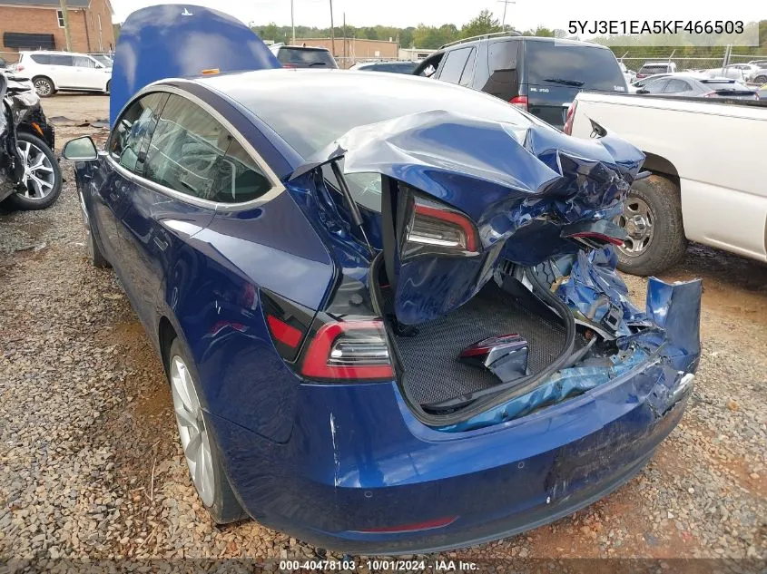 5YJ3E1EA5KF466503 2019 Tesla Model 3