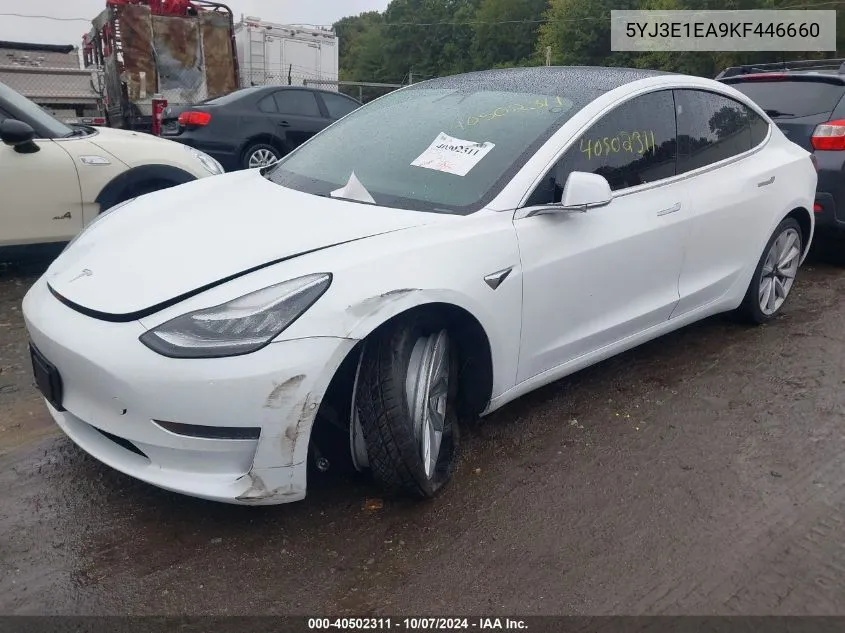 2019 Tesla Model 3 Long Range/Mid Range/Standard Range/Standard Range Plus VIN: 5YJ3E1EA9KF446660 Lot: 40502311