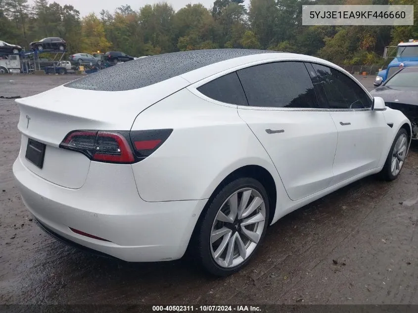 2019 Tesla Model 3 Long Range/Mid Range/Standard Range/Standard Range Plus VIN: 5YJ3E1EA9KF446660 Lot: 40502311