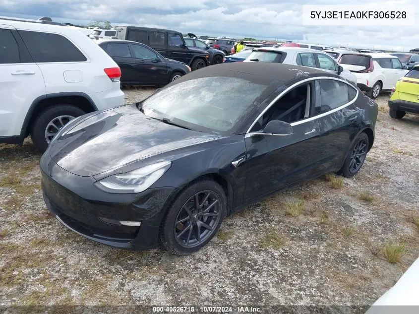 2019 Tesla Model 3 Long Range/Mid Range/Standard Range/Standard Range Plus VIN: 5YJ3E1EA0KF306528 Lot: 40526715