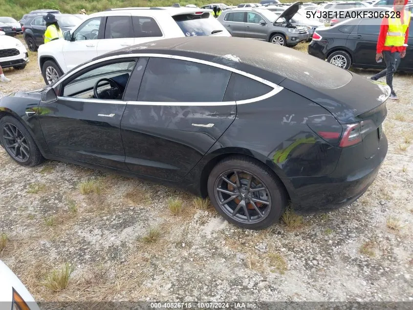 2019 Tesla Model 3 Long Range/Mid Range/Standard Range/Standard Range Plus VIN: 5YJ3E1EA0KF306528 Lot: 40526715