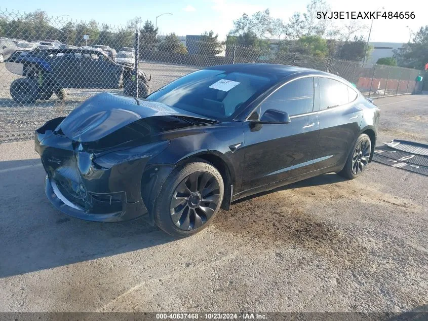 2019 Tesla Model 3 Long Range/Mid Range/Standard Range/Standard Range Plus VIN: 5YJ3E1EAXKF484656 Lot: 40637468