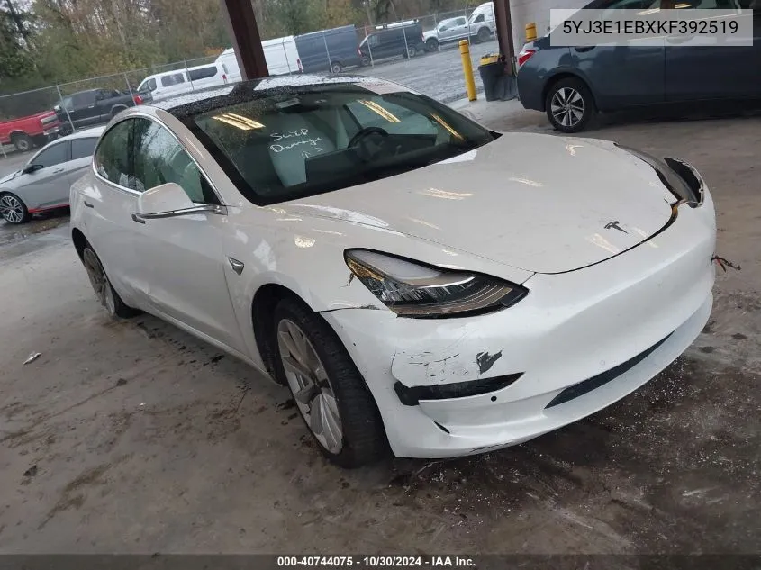 5YJ3E1EBXKF392519 2019 Tesla Model 3 Long Range/Performance